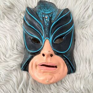 Plastic Mask Halloween Ben Cooper Vtg Vampire Bat Batman Monster Horror 60s Rare